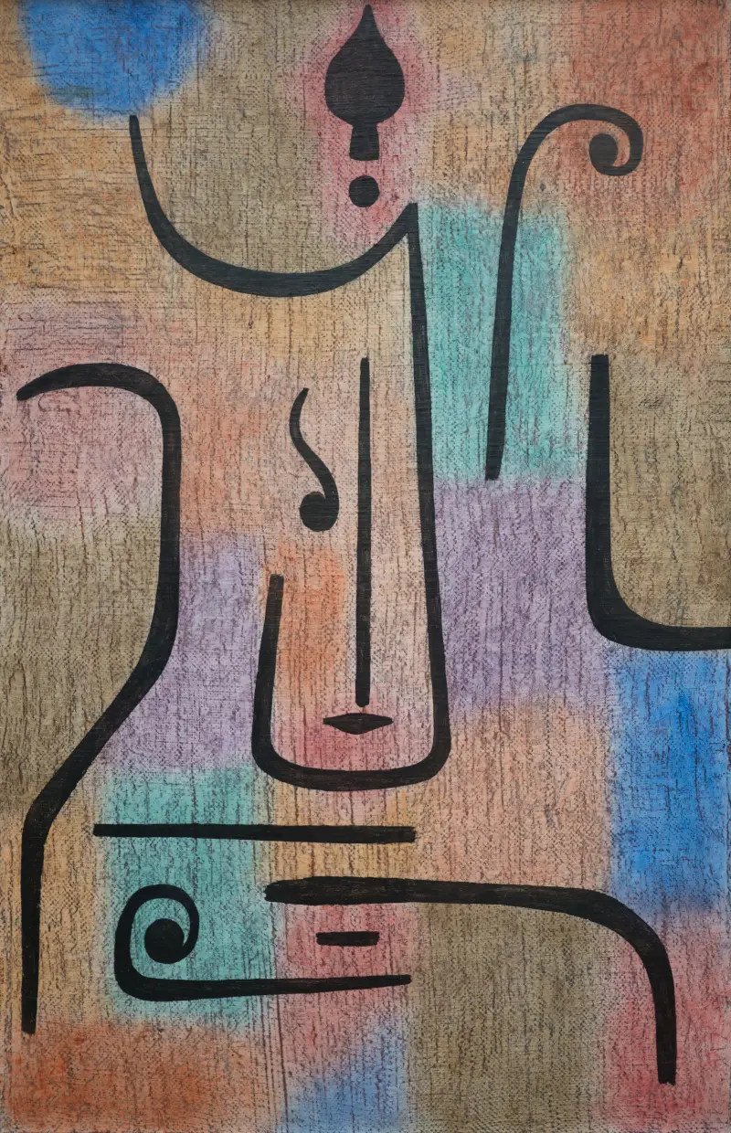 Erzengel (Paul Klee) Line Painting